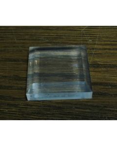 Acrylic bases, fully polished, 2 x 2 x 0.5" thick with a 0.25" bevel, 1 pc. (BV2H)
