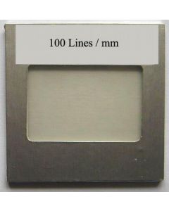 OPL diffraction grating filter with 100 lines