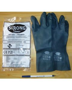 Protection gloves (chemical protection gloves, acid protection) strong "Freeman"