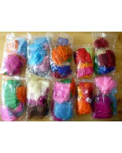 Jewellery bags "Organza" (mixed colours) 100 piece