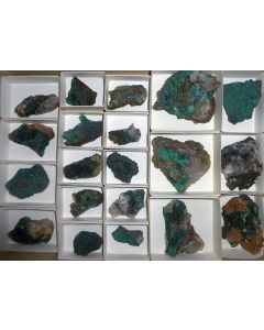 Zambia minerals, 10 flats, mixed