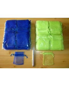Jewellery bags "Organza" green 1 piece