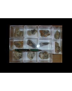 Boulangerite xx, Bottino, Italy, 1 lot of 11 small cabinet size specimen