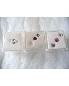 gemstone-set of 3 stones, facetted