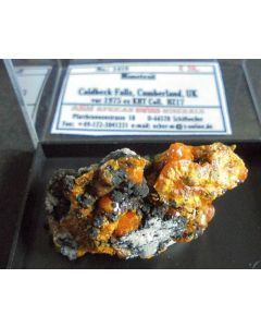 Mimetite xx; Caldbeck Falls, Cumberland, Great-Britain; Min