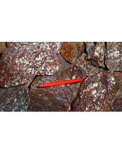 Zincite, Sterling Hill Mine, Franklin, NJ, USA, 1 kg