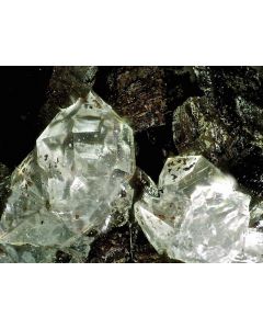 Siderite crystals with mountain quartz crystals (sparkly, druzy), Hüttschental, Harz, Germany, 50 kg