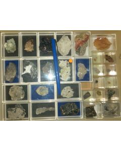 Mixed minerals from Germany, 1 lot of 28 pieces. 