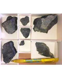 Bismuth, nat., Bi-Sulphides, Rubincon Mine, Karibib, Namibia, 1 lot
