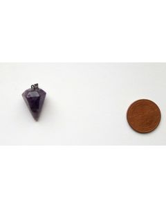 Stone pendulum pendant, amethyst, 1 piece