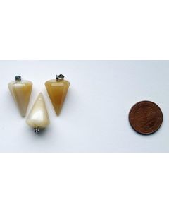 Stone pendulum pendant, citrine (golden healer), 1 piece
