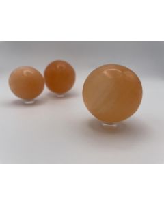 Selenit Kugel, 6 cm, orange, 10 Stück