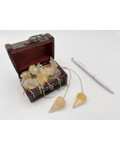 Citrine Crystal Pendant (golden healer, not treated!) 