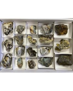 Mixed minerals from the harz mountain, harz mountain mix, Germany, 1 flat