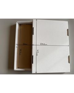 Folding boxes; with lid, full size, 15,1inch x 10,2inch x 1,18inch; 10 pieces