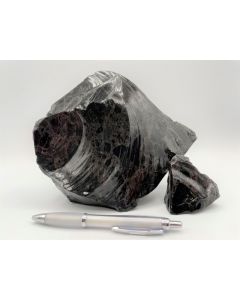 Obsidian (black-brown, brecciated) Armenia, 100 kg