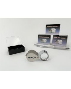 Impact magnifier, hand lense; triplet, 10x, with MIKON imprint; 120 piece