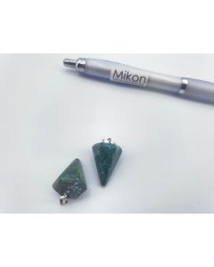 Stone pendulum pendant; Moss Agate; 1 piece
