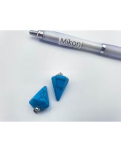 Stone pendulum pendant; Turquoise dyed, blue; 1 piece