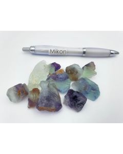 Fluorite; rainbow-fluorite, multicoloured, carving grade, Uis, Namibia; 100 g