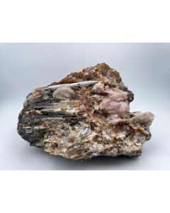 Tourmaline, Schorl in rose quartz; Trekkoppie, Namibia; 1 piece with 20 kg 

