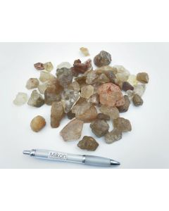 Quartz, smoky quartz, mountain quartz, rutilized quartz, inclusion quartz; 1-10 cm pieces, Brazil; 1 kg