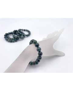 Bracelet, Moss Agate, 10 mm, 1 piece