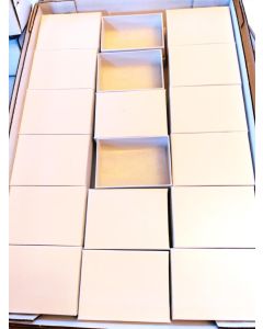 Specimen Boxes with lids; with white cotton insert; (mineral boxes) 180 pcs, 18 per flat, 10 flats
