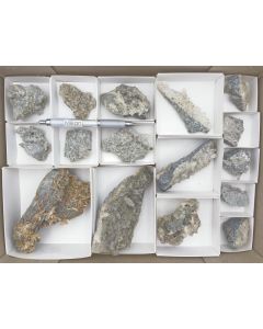 Mountain crystal xx, chlorite, smoky quartz xx; with matrix,  Zinggenstock, Switzerland, from the Strahler Rufibach; 1 flat