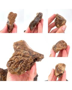 Amber; with wood texture, rare!, smaller pieces, UV-active, Sumatra, Indonesia; 1 kg