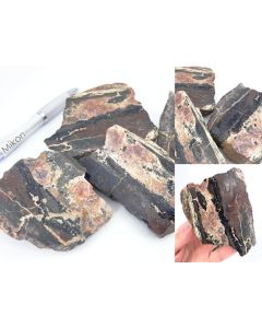 Uranium-ore cut; with paragenesis, light/brownish, Antonsthal, Saxony, Germany, NS, 1 Stück