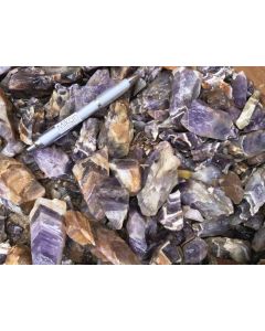 Amethyst; Chevron, large, pure pieces "XL", Zambia; 100 kg