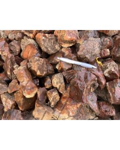 Red jasper; Mzimba, Malawi; 100 kg