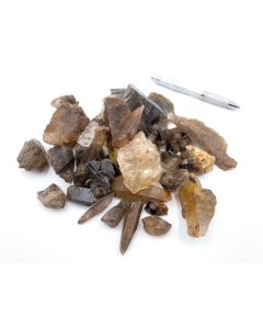 Smoky quartz; crystals and pieces, mix, Mzimba, Malawi; 1 kg