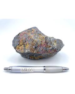 Argentite with chalcopyrite (rich silver ore); Colquechaca, Bolivia; Cab