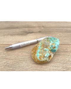Turquoise; gem quality, Armenia; Smcab/single piece