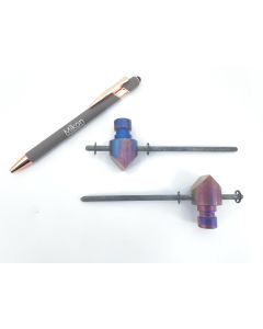 "ZUBER" 90° replacement chisel set; rotated by 90°, for new copper coloured US MP 5; 1 pair 