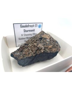 Gaudefroyite, Sturmanite; N'Chwaning II Mine, South Africa, Gerd Tremmel Collection; Min, single piece