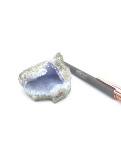 layer agate "Blue Lace", druzy; Jombo, Malawi; Min, single piece