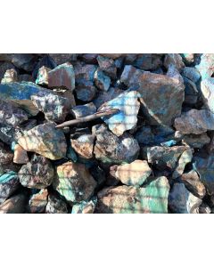 Chrysocolla, dioptase, shattuckite; Kaokoveld, Namibia; 100 kg 