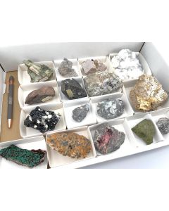 Mixed minerals; Morocco, Gerd Tremmel collection; 1 flat