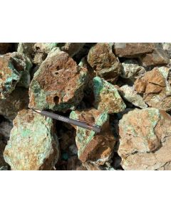 Garnierite; partly with crystals, Sulawesi, Indonesia; 100 kg