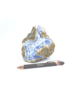 Agate "Blue Lace" xls; druzy, Jombo, Malawi; Scab