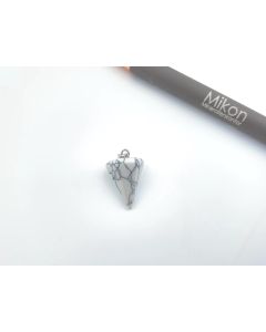 Gemstone pendant; pendulum, Howlit, approx. 2 cm; 1 piece