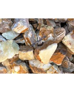 Aragonite, "Onyx", Lemon Aragonite; Bolivia; 100 kg