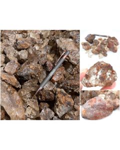 Mountain crystal; with vivid inclusions; Bolivia; 100 kg