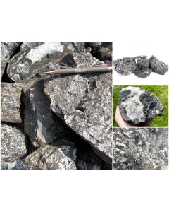 Siderite crystals with mountain quartz crystals; sparkly, druzy, Hüttschental, Harz, Germany; 100 kg