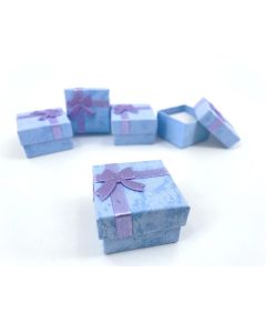 Jewellery box, jewelry box; violet, blue, 4x4 cm; 10 pieces.