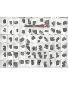 Silver minerals, pyrargyrite xx, dyscrasite, argyrodite xx, canfieldite xx; Colquechaca, Bolivia; 1 flat, Unique