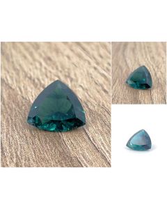 indigolite (tourmaline); triangular, faceted, 1,2/1,3 mm, New Swabia, Namibia; 1 piece